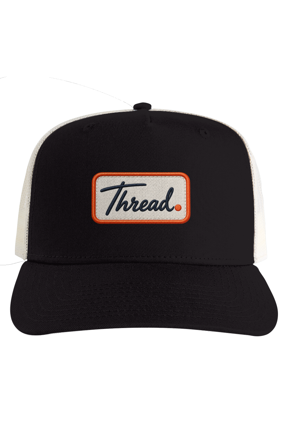 Ecru Mesh Stock Contrast Trucker