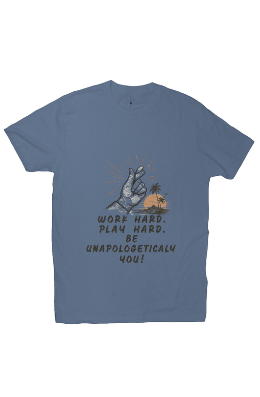 THREAD Work hard Play hard California Coastal Ring Spun Tee