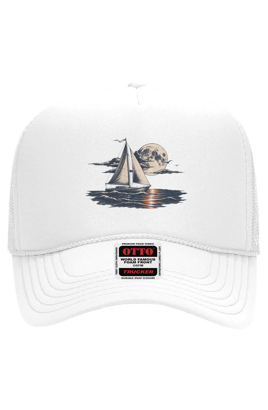 SailBoat Sunsets Otto 5 Panel Mesh Trucker