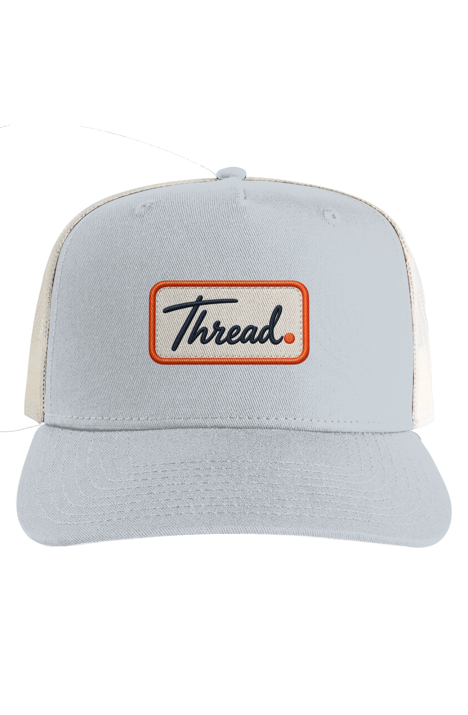 Ecru Mesh Stock Contrast Trucker