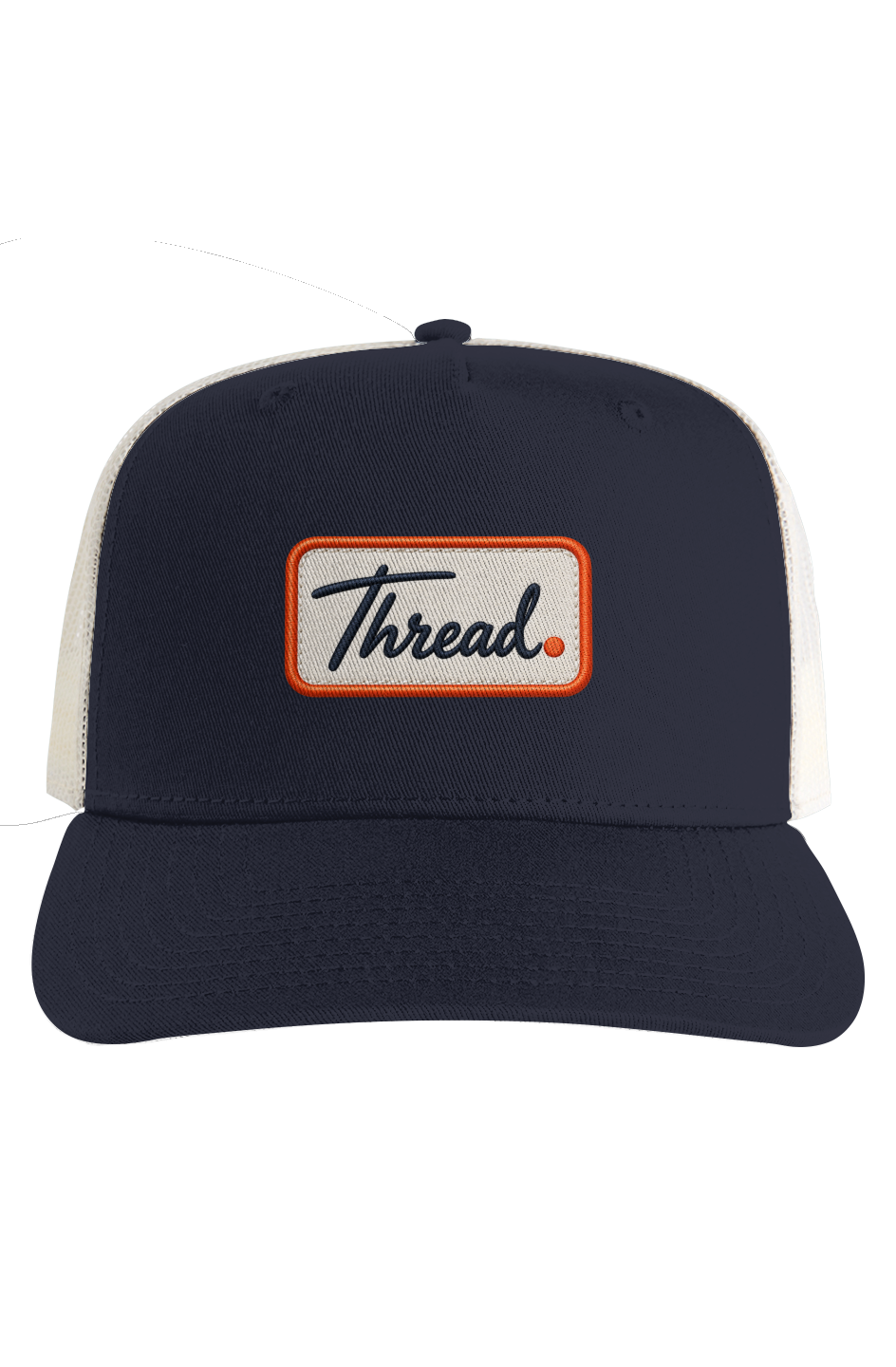 THREAD. Signature Contrast Trucker — Navy