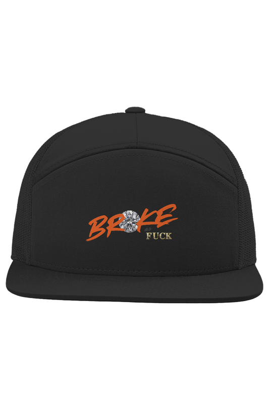 THREAD'S Broke AS Fuck "But Diamonds Are Forever" Seven Panel Trucker hat